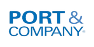 PORT & COMPANY logo on a transparent background
