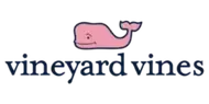 Vineyard Vines logo with whale icon and brand name on transparent background