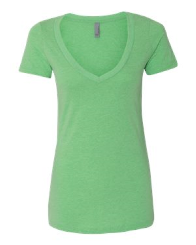 Ladies' CVC V-Neck T-Shirt