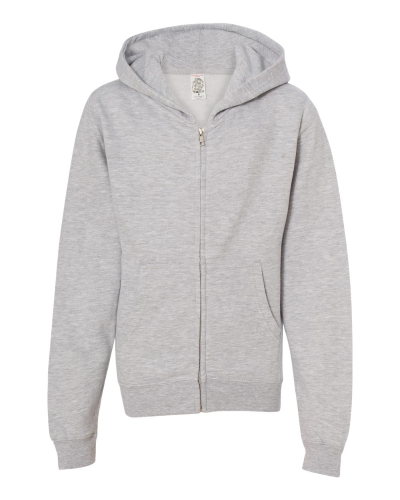 Youth Midweight Full-Zip Hooded Sweatshirt