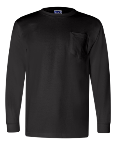 Union Made Long Sleeve T-Shirt with a Pocket