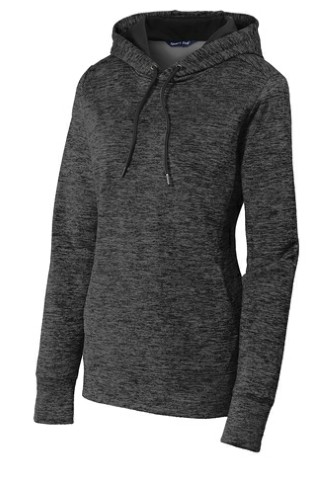 Sport-Tek Ladies PosiCharge Electric Heather Fleece Hooded Pullover