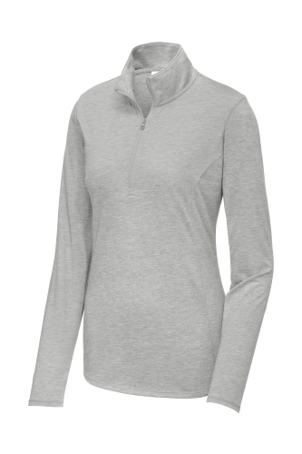 Sport-Tek Ladies PosiCharge Tri-Blend Wicking 1/4-Zip Pullover