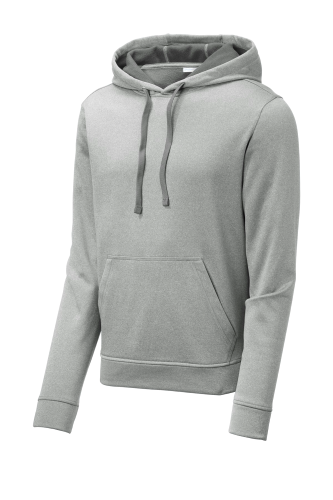 Sport-Tek PosiCharge Sport-Wick Heather Fleece Hooded Pullover