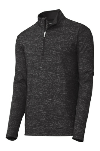 Sport-Wick Stretch Reflective Heather 1/2-Zip Pullover