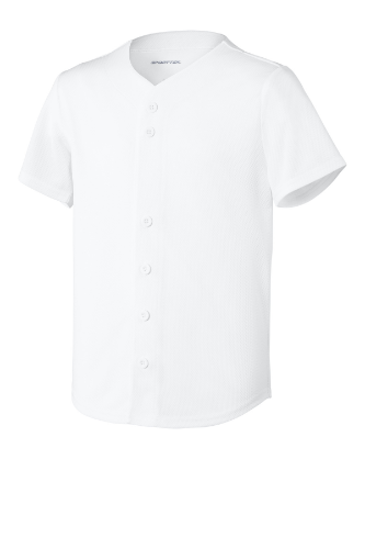 Sport-Tek Youth PosiCharge Tough Mesh Full-Button Jersey