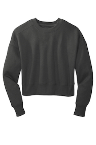District Women's Perfect Weight Fleece Cropped Crew DT1105