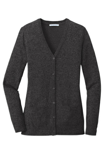 Ladies Marled Cardigan Sweater
