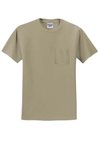 JERZEES Heavyweight Blend 50/50 Cotton/Poly Pocket T-Shirt