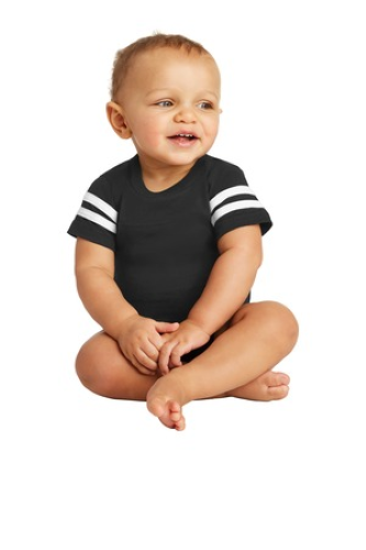 Rabbit Skins Infant Football Fine Jersey Bodysuit