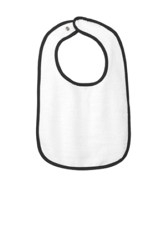 Rabbit Skins Infant Contrast Trim Terry Bib