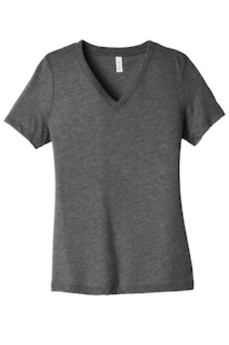 BELLA+CANVAS Women's Relaxed Triblend V-Neck Tee BC6415