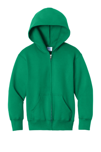 Port & Co Youth Core Fleece Full-Zip Hooded Sweatshirt PC78YZH