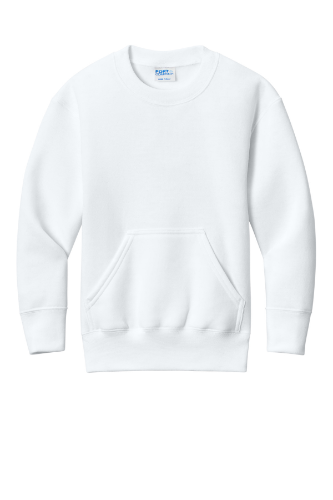 Port & Company Youth Core Fleece Crewneck Pocket Sweatshirt
