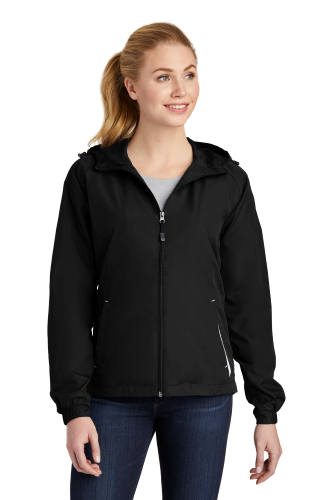 Sport-Tek Ladies Colorblock Hooded Jacket