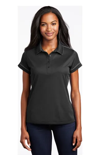 Sport-Tek Ladies Contrast Stitch Micropique Sport-Wick Polo