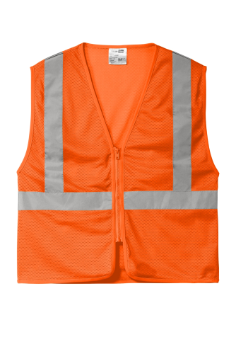 CornerStone ANSI 107 Class 2 Economy Mesh Zippered Vest