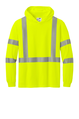 CornerStone ANSI 107 Class 3 Long Sleeve Segmented Tape Hooded Tee