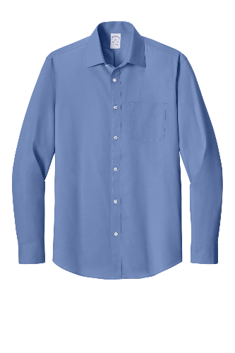 Brooks Brothers Wrinkle-Free Stretch Pinpoint Spread Collar Shirt BB18012