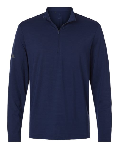 Men's Textured Stripe Quarter-Zip Pullover